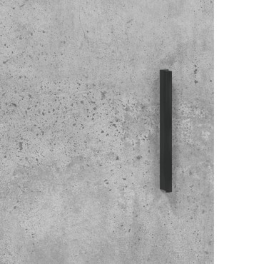vidaXL Ντουλάπα Γκρι Σκυροδέματος 69,5x31x115cm Επεξεργ. Ξύλο 1 τεμ.
