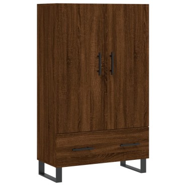 vidaXL Ντουλάπα Καφέ Δρυς 69,5x31x115cm από Επεξεργασμένο Ξύλο 1 τεμ.