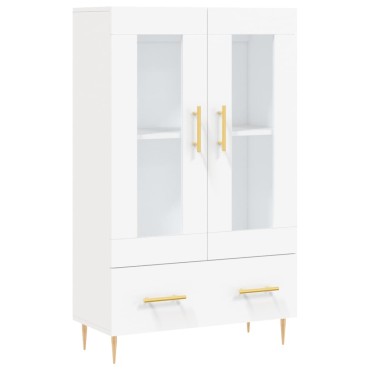 vidaXL Ντουλάπα Λευκή 69,5x31x115cm από Επεξεργασμένο Ξύλο 1 τεμ.