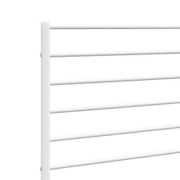 vidaXL Κεφαλάρι Λευκό Μεταλλικό 85x3x90cm 1 τεμ.