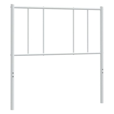 vidaXL Κεφαλάρι Λευκό Μεταλλικό 85x3x90cm 1 τεμ.