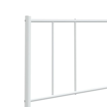 vidaXL Κεφαλάρι Λευκό Μεταλλικό 85x3x90cm 1 τεμ.