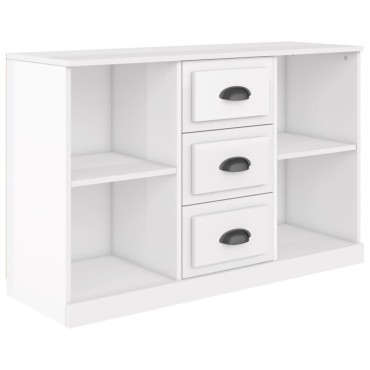 vidaXL Ντουλάπι Γυαλιστερό Λευκό 104,5x35,5x67,5cm Επεξεργασμένο Ξύλο 1 τεμ.