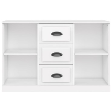 vidaXL Ντουλάπι Γυαλιστερό Λευκό 104,5x35,5x67,5cm Επεξεργασμένο Ξύλο 1 τεμ.