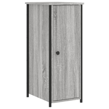 vidaXL Κομοδίνο Γκρι Sonoma 32x42x80cm από Επεξεργασμένο Ξύλο 1 τεμ.