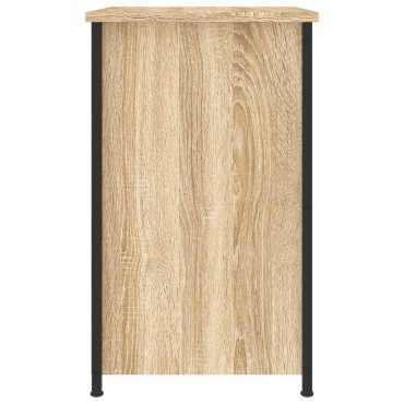 vidaXL Κομοδίνο Sonoma Δρυς 40x36x60cm από Επεξεργασμένο Ξύλο 1 τεμ.