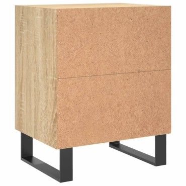 vidaXL Κομοδίνα 2 τεμ. Sonoma Δρυς 40x30x50cm από Επεξεργασμένο Ξύλο