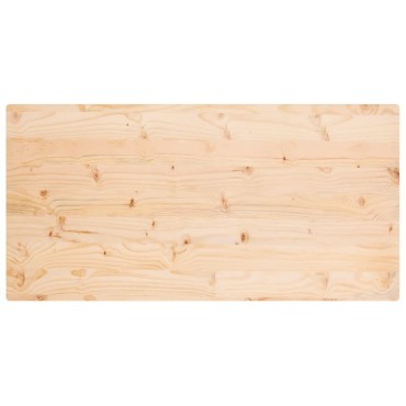 vidaXL Επιφάνεια Τραπεζιού Ορθογ. 110x60x2,5cm από Μασίφ Ξύλο Πεύκου 1 τεμ.