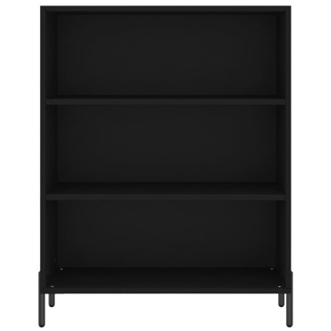 vidaXL Ραφιέρα Μαύρη 69,5x32,5x90cm από Επεξεργασμένο Ξύλο 1 τεμ.