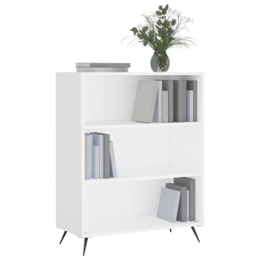vidaXL Βιβλιοθήκη Λευκή 69,5x32,5x90cm από Επεξεργασμένο Ξύλο 1 τεμ.