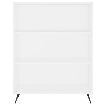 vidaXL Βιβλιοθήκη Λευκή 69,5x32,5x90cm από Επεξεργασμένο Ξύλο 1 τεμ.