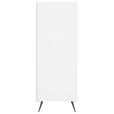 vidaXL Βιβλιοθήκη Λευκή 69,5x32,5x90cm από Επεξεργασμένο Ξύλο 1 τεμ.