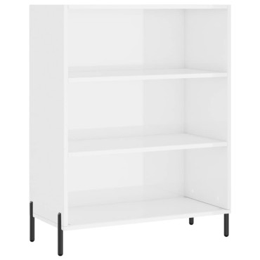 vidaXL Ραφιέρα Λευκή 69,5x32,5x90cm από Επεξεργασμένο Ξύλο 1 τεμ.