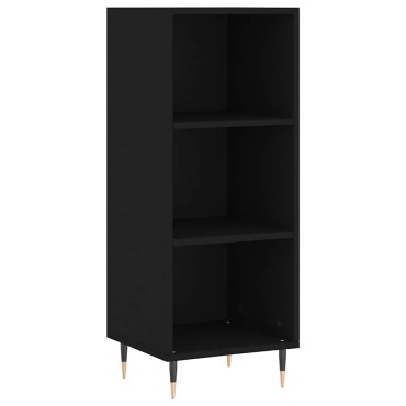 vidaXL Ντουλάπι Μαύρο 34,5x32,5x90cm Επεξεργασμένο Ξύλο 1 τεμ.