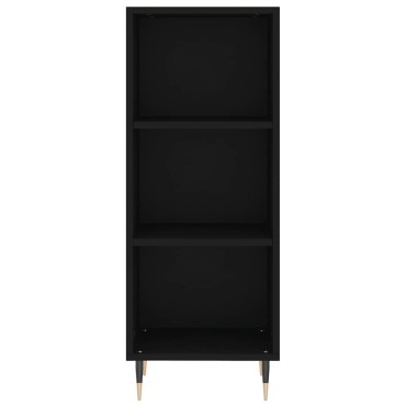 vidaXL Ντουλάπι Μαύρο 34,5x32,5x90cm Επεξεργασμένο Ξύλο 1 τεμ.