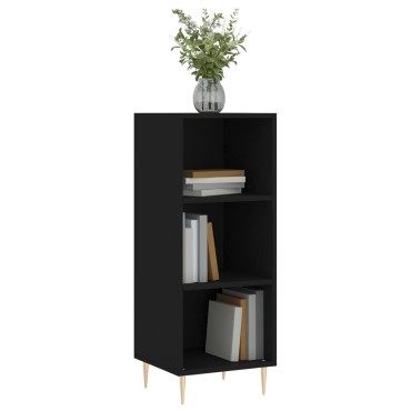 vidaXL Ντουλάπι Μαύρο 34,5x32,5x90cm Επεξεργασμένο Ξύλο 1 τεμ.