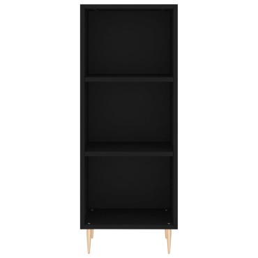 vidaXL Ντουλάπι Μαύρο 34,5x32,5x90cm Επεξεργασμένο Ξύλο 1 τεμ.