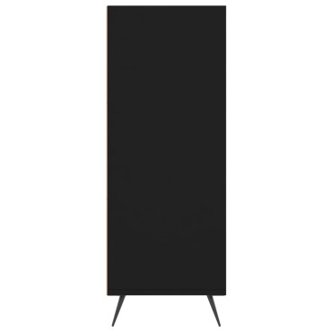 vidaXL Βιβλιοθήκη Μαύρη 69,5x32,5x90cm από Επεξεργασμένο Ξύλο 1 τεμ.