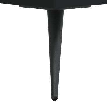 vidaXL Βιβλιοθήκη Μαύρη 69,5x32,5x90cm από Επεξεργασμένο Ξύλο 1 τεμ.