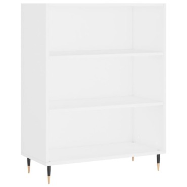 vidaXL Βιβλιοθήκη Λευκή 69,5x32,5x90cm από Επεξεργασμένο Ξύλο 1 τεμ.