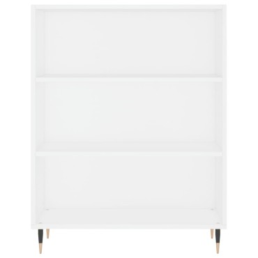 vidaXL Βιβλιοθήκη Λευκή 69,5x32,5x90cm από Επεξεργασμένο Ξύλο 1 τεμ.