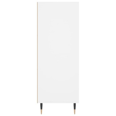 vidaXL Βιβλιοθήκη Λευκή 69,5x32,5x90cm από Επεξεργασμένο Ξύλο 1 τεμ.
