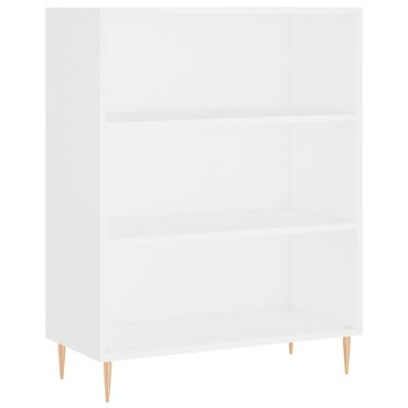 vidaXL Βιβλιοθήκη Λευκή 69,5x32,5x90cm από Επεξεργασμένο Ξύλο 1 τεμ.