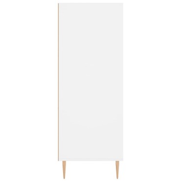vidaXL Βιβλιοθήκη Λευκή 69,5x32,5x90cm από Επεξεργασμένο Ξύλο 1 τεμ.