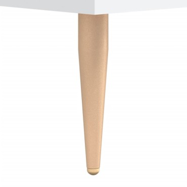 vidaXL Βιβλιοθήκη Λευκή 69,5x32,5x90cm από Επεξεργασμένο Ξύλο 1 τεμ.