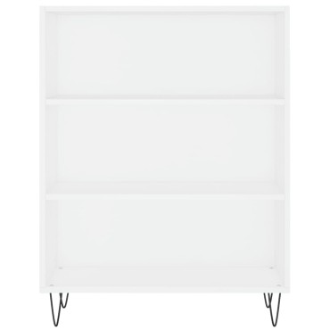 vidaXL Βιβλιοθήκη Λευκή 69,5x32,5x90cm από Επεξεργασμένο Ξύλο 1 τεμ.