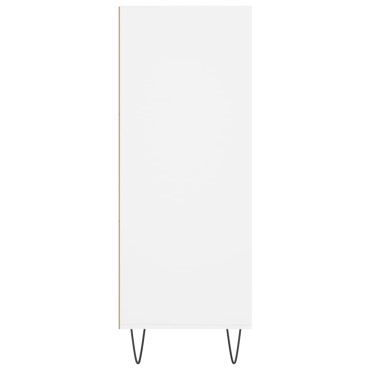 vidaXL Βιβλιοθήκη Λευκή 69,5x32,5x90cm από Επεξεργασμένο Ξύλο 1 τεμ.