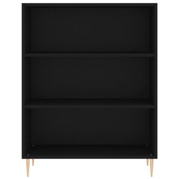 vidaXL Βιβλιοθήκη Μαύρη 69,5x32,5x90cm από Επεξεργασμένο Ξύλο 1 τεμ.