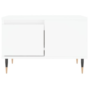 vidaXL Τραπεζάκι Σαλονιού Λευκό 55x55x36,5cm από Επεξεργασμένο Ξύλο 1 τεμ.