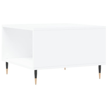 vidaXL Τραπεζάκι Σαλονιού Λευκό 55x55x36,5cm από Επεξεργασμένο Ξύλο 1 τεμ.