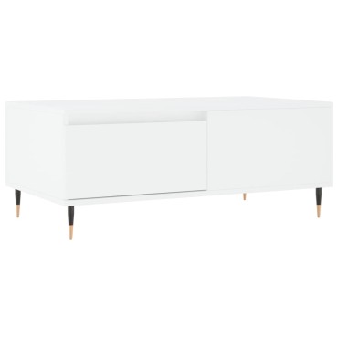 vidaXL Τραπεζάκι Σαλονιού Λευκό 90x50x36,5cm Επεξεργασμένο Ξύλο 1 τεμ.