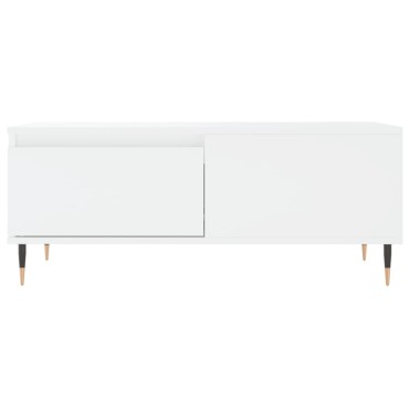vidaXL Τραπεζάκι Σαλονιού Λευκό 90x50x36,5cm Επεξεργασμένο Ξύλο 1 τεμ.