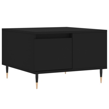 vidaXL Τραπεζάκι Σαλονιού Μαύρο 55x55x36,5cm από Επεξεργασμένο Ξύλο 1 τεμ.