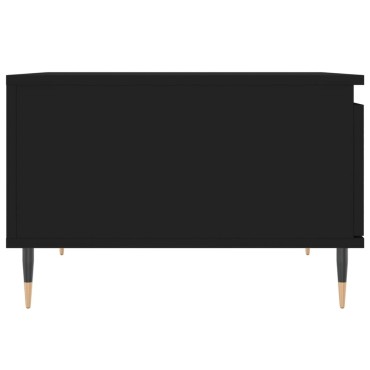 vidaXL Τραπεζάκι Σαλονιού Μαύρο 55x55x36,5cm από Επεξεργασμένο Ξύλο 1 τεμ.