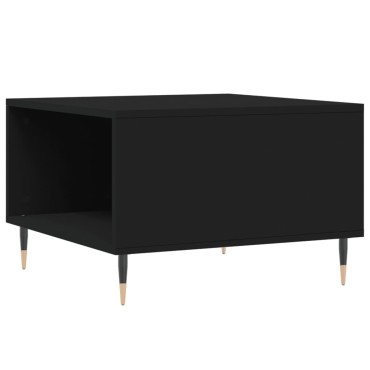 vidaXL Τραπεζάκι Σαλονιού Μαύρο 55x55x36,5cm από Επεξεργασμένο Ξύλο 1 τεμ.