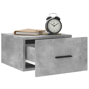 vidaXL Κομοδίνο Επιτοίχιο Γκρι Σκυροδέματος 35x35x20cm 1 τεμ.