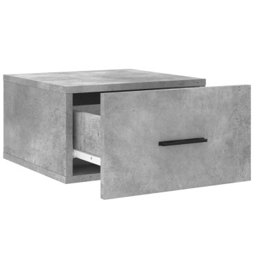 vidaXL Κομοδίνο Επιτοίχιο Γκρι Σκυροδέματος 35x35x20cm 1 τεμ.