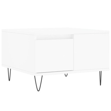 vidaXL Τραπεζάκι Σαλονιού Λευκό 55x55x36,5cm από Επεξεργασμένο Ξύλο 1 τεμ.