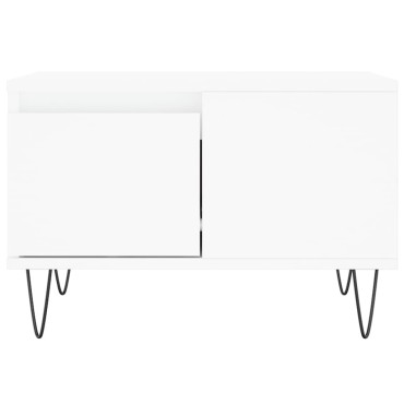 vidaXL Τραπεζάκι Σαλονιού Λευκό 55x55x36,5cm από Επεξεργασμένο Ξύλο 1 τεμ.