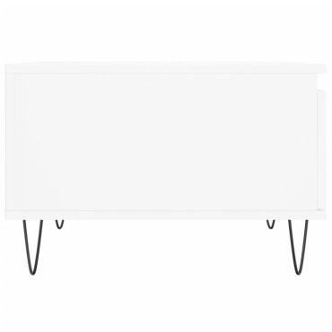 vidaXL Τραπεζάκι Σαλονιού Λευκό 55x55x36,5cm από Επεξεργασμένο Ξύλο 1 τεμ.