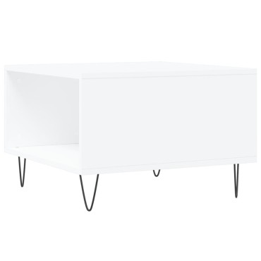 vidaXL Τραπεζάκι Σαλονιού Λευκό 55x55x36,5cm από Επεξεργασμένο Ξύλο 1 τεμ.
