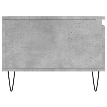 vidaXL Τραπεζάκι Σαλονιού Γκρι Σκυροδ. 90x50x36,5cm Επεξεργ. Ξύλο 1 τεμ.
