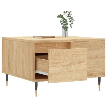 vidaXL Τραπεζάκι Σαλονιού Sonoma Δρυς 55x55x36,5cm Επεξεργασμένο Ξύλο 1 τεμ.