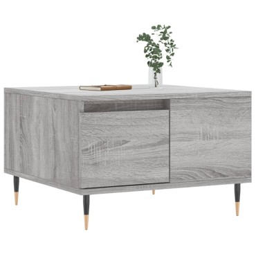 vidaXL Τραπεζάκι Σαλονιού Γκρι Sonoma 55x55x36,5cm Επεξεργασμένο Ξύλο 1 τεμ.