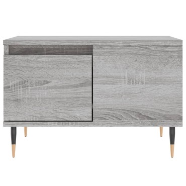 vidaXL Τραπεζάκι Σαλονιού Γκρι Sonoma 55x55x36,5cm Επεξεργασμένο Ξύλο 1 τεμ.