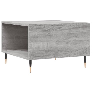 vidaXL Τραπεζάκι Σαλονιού Γκρι Sonoma 55x55x36,5cm Επεξεργασμένο Ξύλο 1 τεμ.